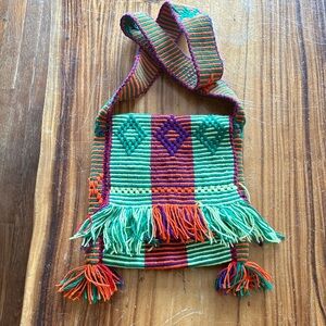 Colorful Striped Shoulder Bag